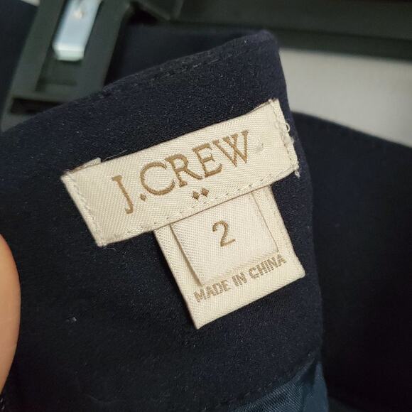 J. Crew Factory Navy Blue Mini Pleated Skirt Size 2 - Picture 8 of 10